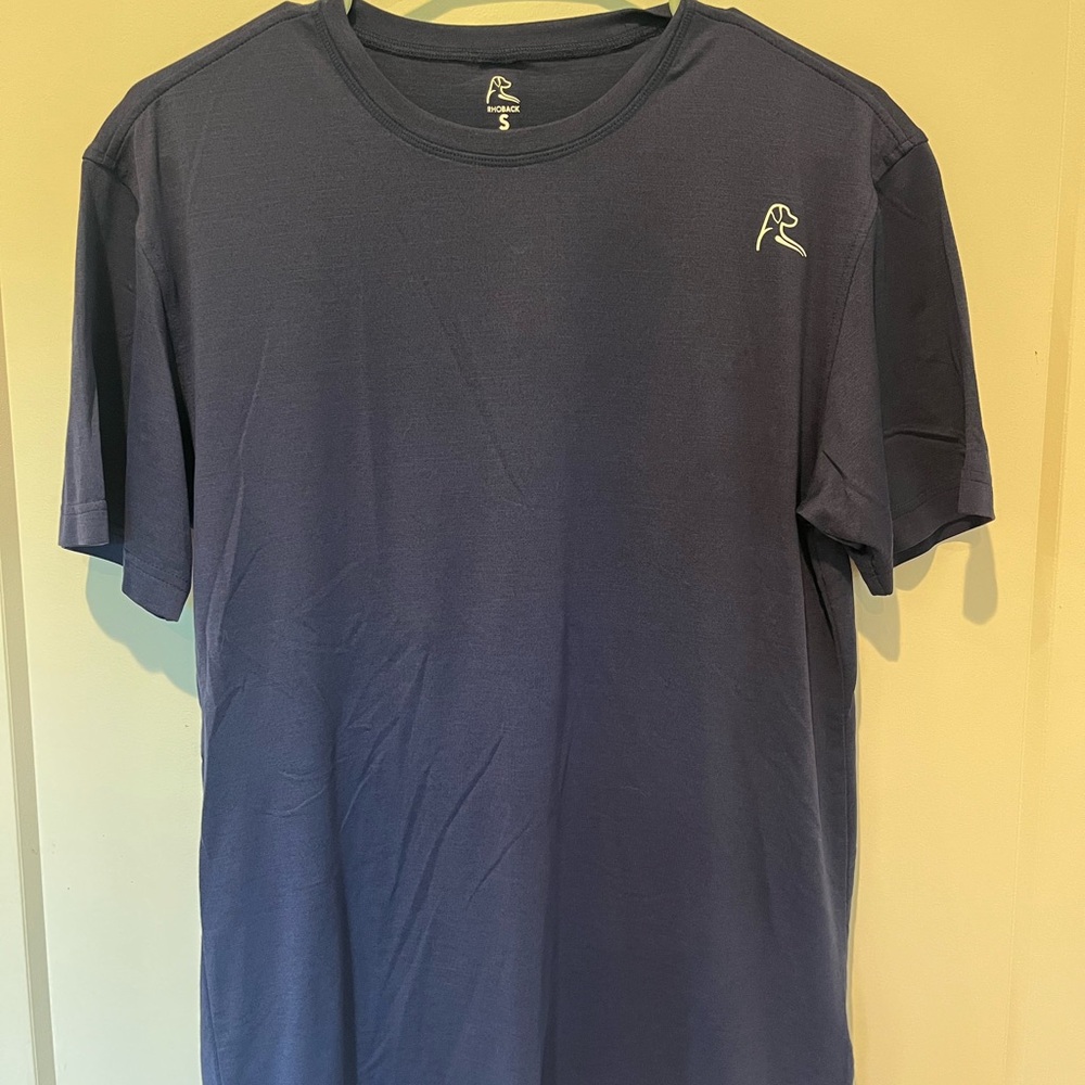 Rhoback Blue Performance Short Sleeve Tee